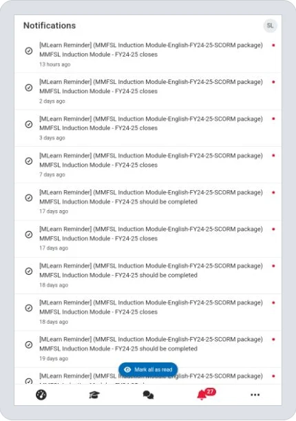 MMFSS MLearn screenshot