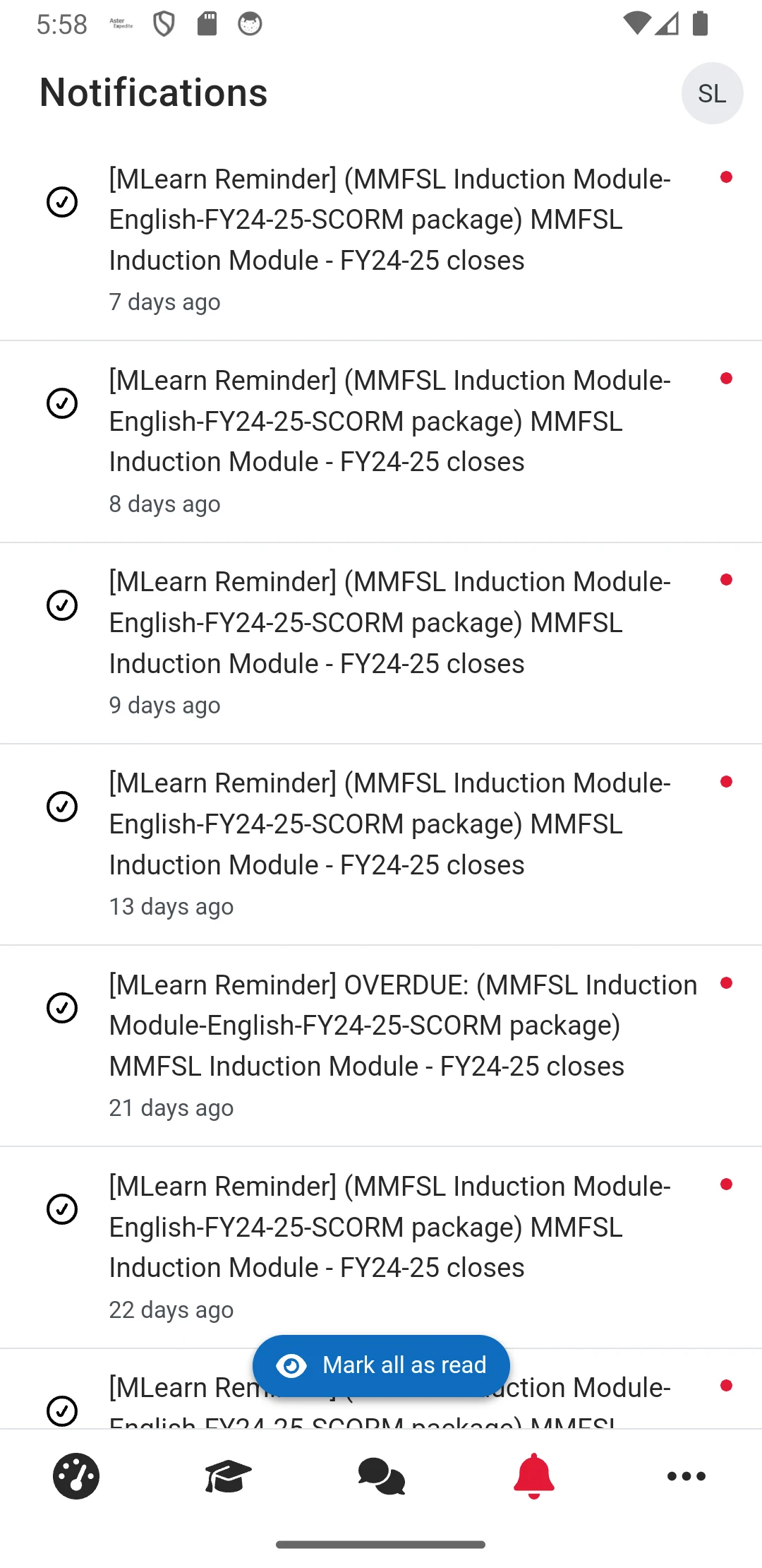 MMFSS MLearn screenshot