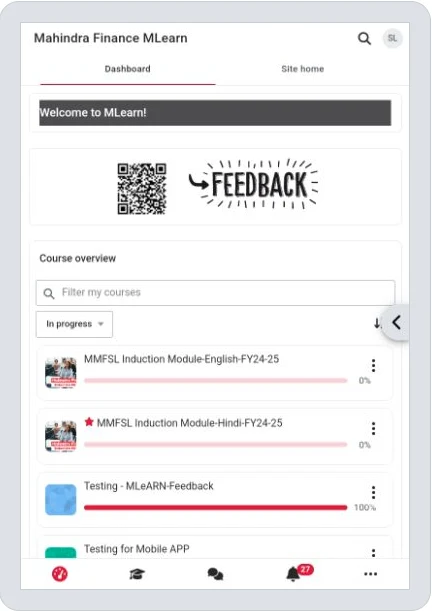 MMFSS MLearn screenshot
